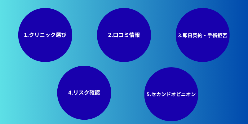 ほうけい手術で後悔しないための5つの対策