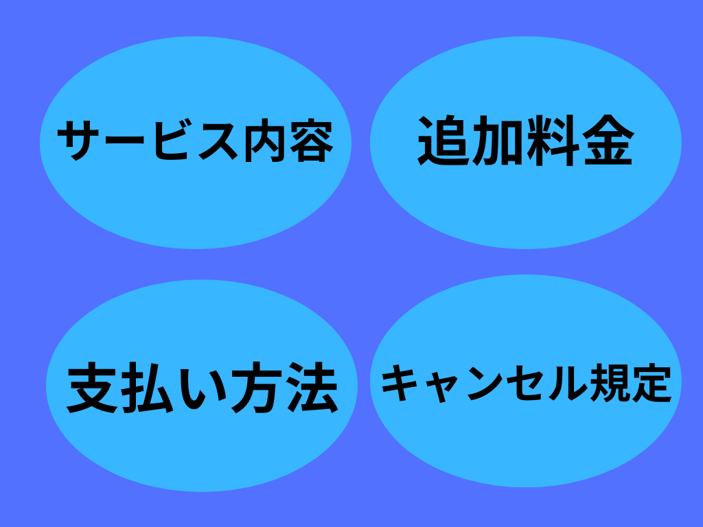 料金が明確で地域相場範囲内であることを確認