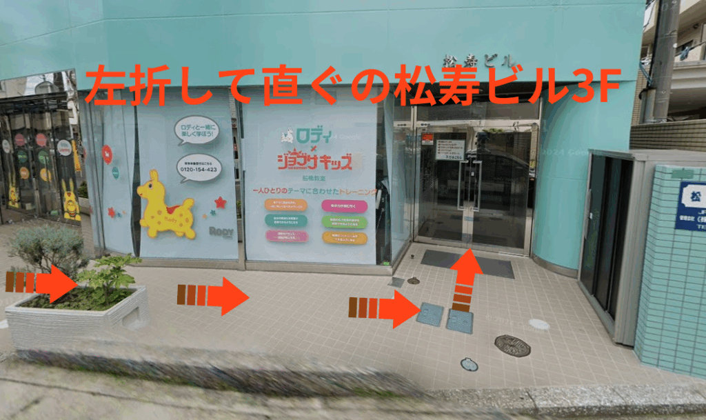 左折して直ぐの松寿ビル3F