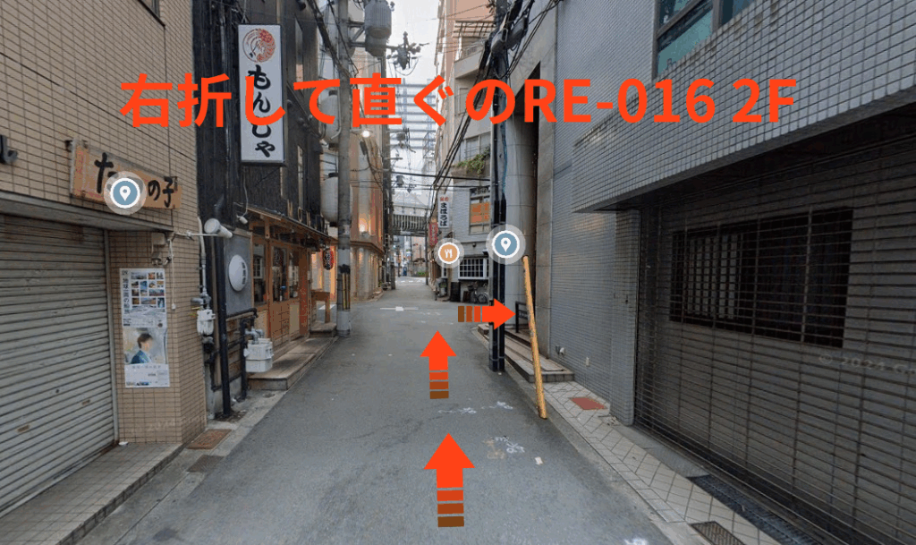 右折して直ぐのRE-016 2F