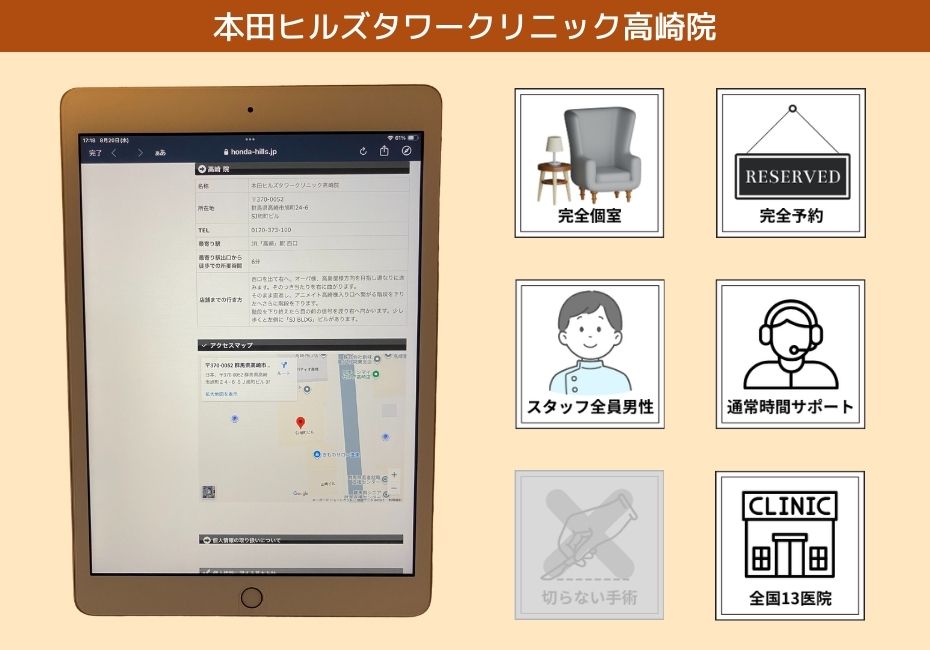 本田ヒルズタワークリニック高崎院