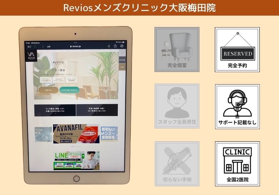 Reviosメンズクリニック大阪梅田院