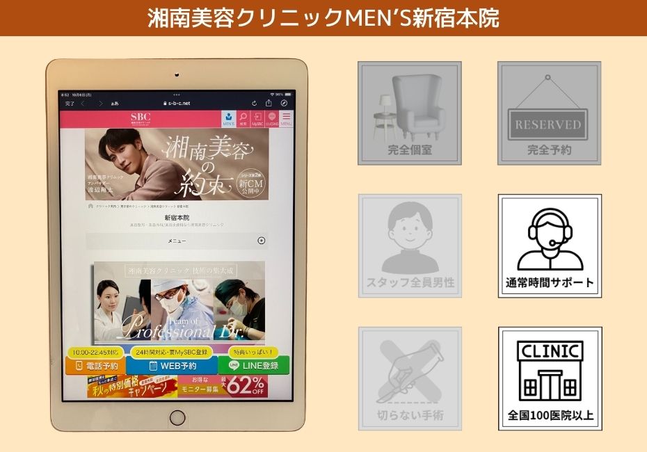 湘南美容クリニックMEN’S新宿本院