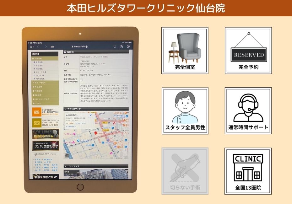 本田ヒルズタワークリニック仙台院
