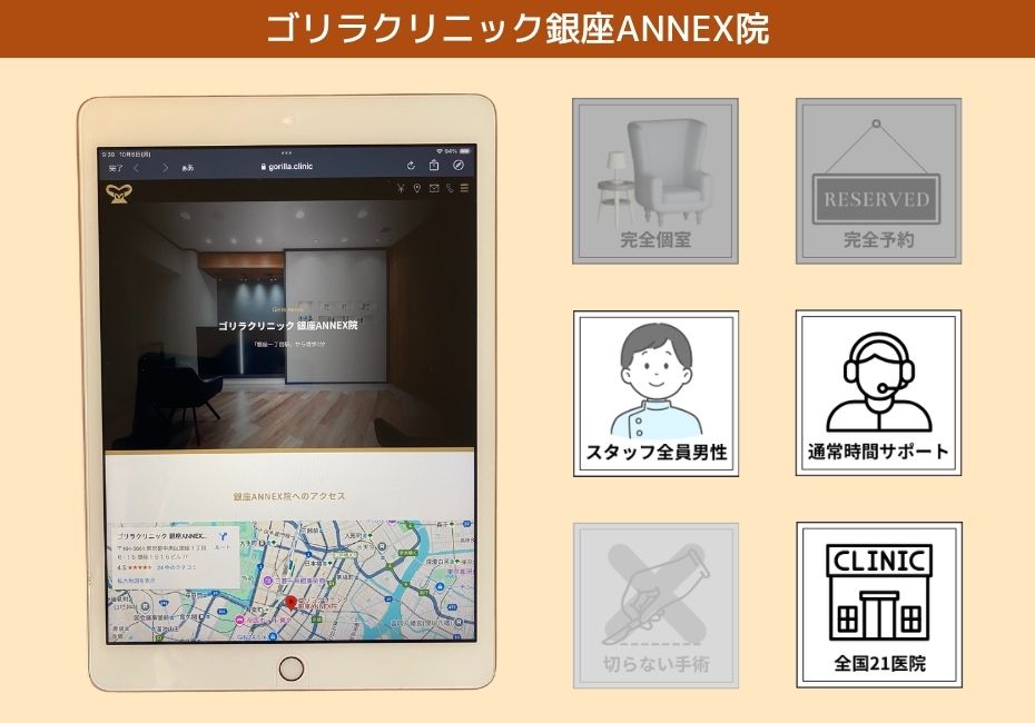 ゴリラクリニック銀座ANNEX院