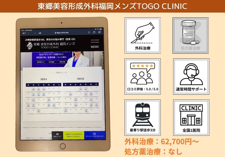 東郷美容形成外科福岡メンズTOGO CLINIC