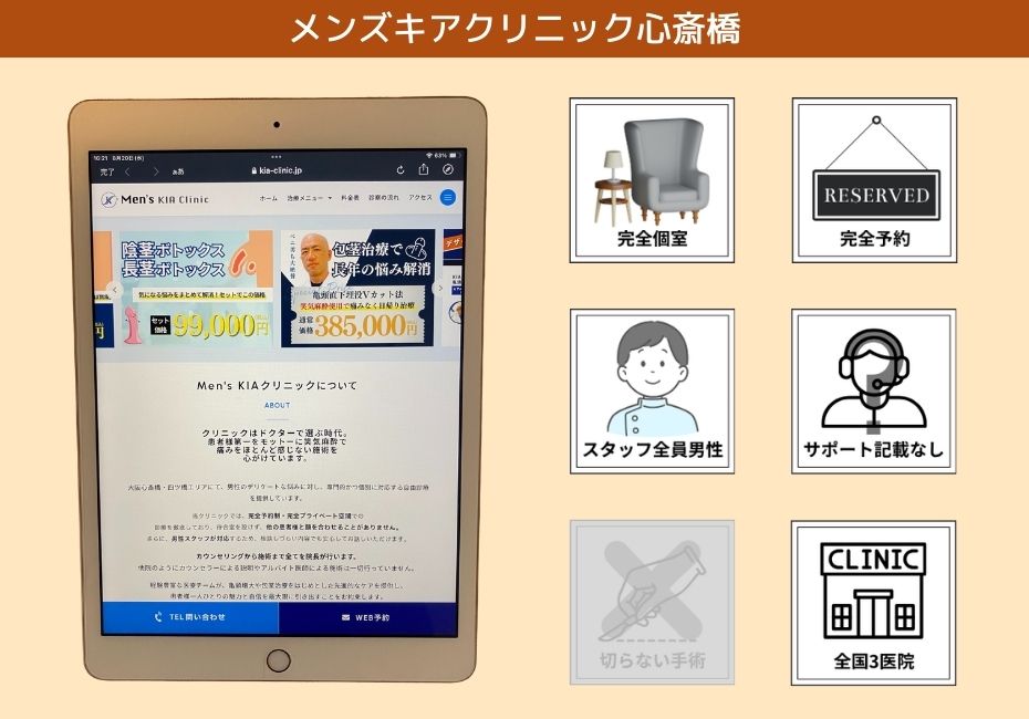 メンズキアクリニック心斎橋
